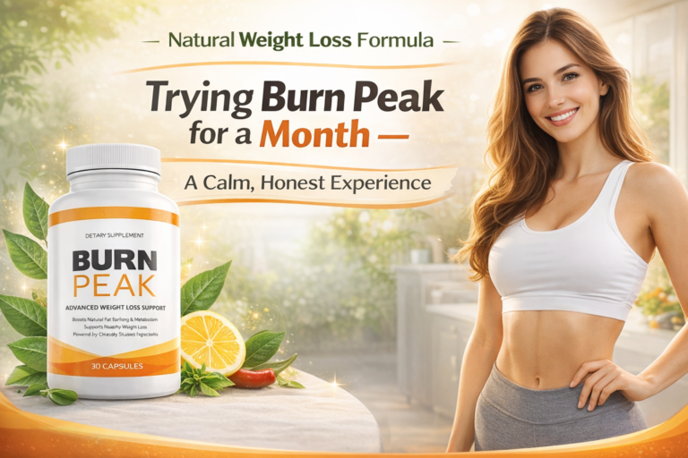 Trying Burn Peak for a Month — A Calm, Honest Experience