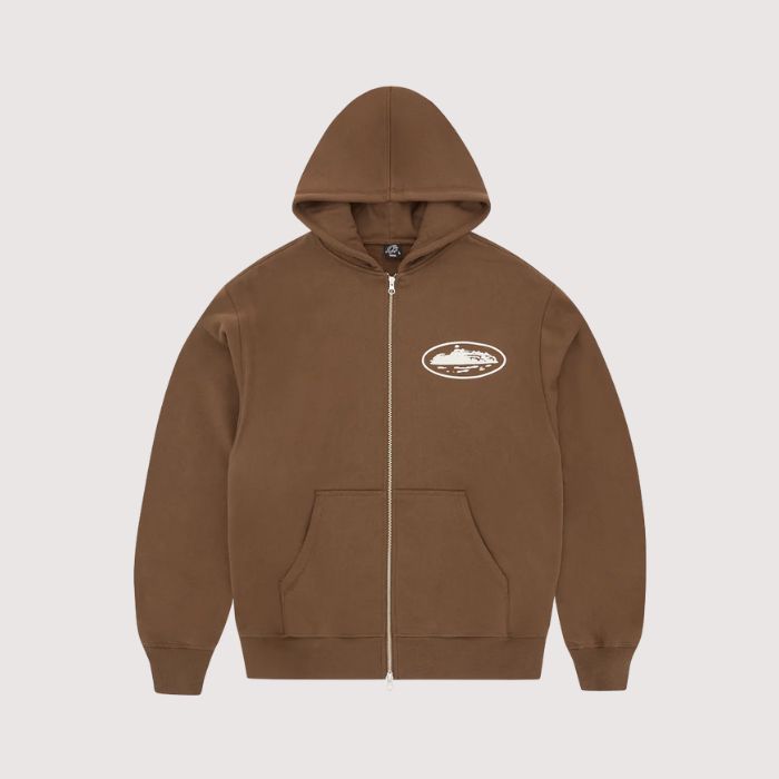 Corteiz Island Puff Print Zip Hoodie