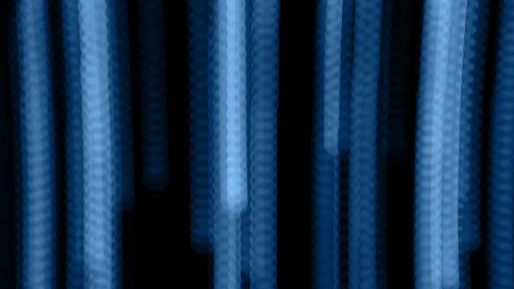 Blue Boucle Roman Blinds