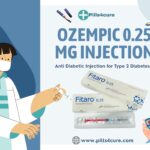 Ozempic 0.25mg injection for type 2 diabetes treatment with Pills4Cure branding and medical illustration.Ozempic 0.25mg injection for type 2 diabetes treatment with Pills4Cure branding and medical illustration.
