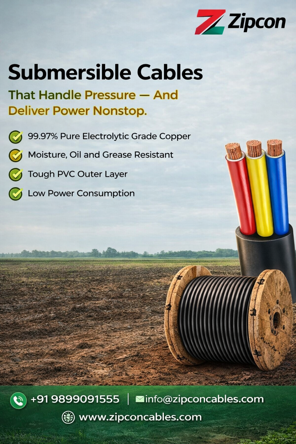 Submersible Pump Cable Manufacturer in Coimbatore