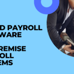Cloud payroll software vs on-premise payroll systems comparison banner showing cloud-based and server-based payroll setup