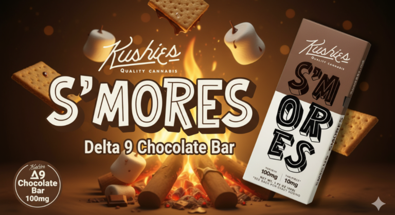 Kushies S'mores Delta 9 Chocolate Bar