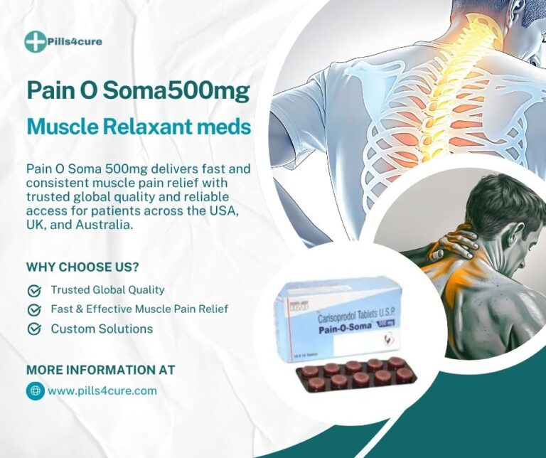 Pain O Soma 500mg tablets for fast slipped disc and back pain relief in the UK