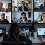 Cloud-based business phone system UK in use