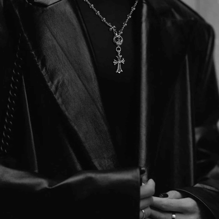 クロムハーツ-クロス＆ベビーファット-チャーム-タイニー-E-C