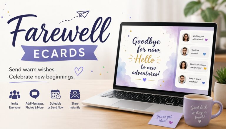 free leaving card online