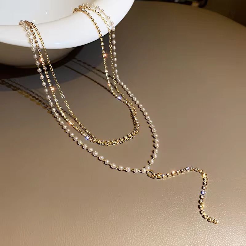 Layered Crystal Drop Necklace: A Stylish Jewellery Pick for Elegant Everyday Looks