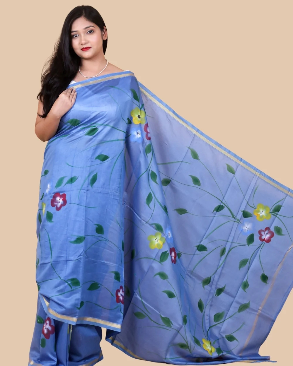 Chanderi silk saree