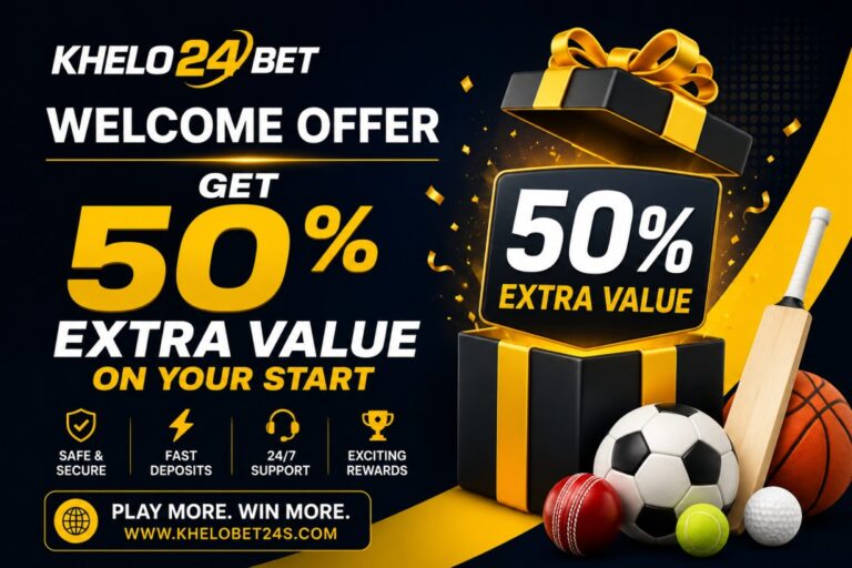 Get 50% extra value on your start with the Khelo24Bet Welcome Offer. Learn how it works and maximize your first deposit.