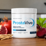 ProstaVive supplement bottle featuring a prostate health support formula for men
