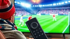 Complete Firestick IPTV guide showing setup, streaming, live TV, and IPTV settings on a television