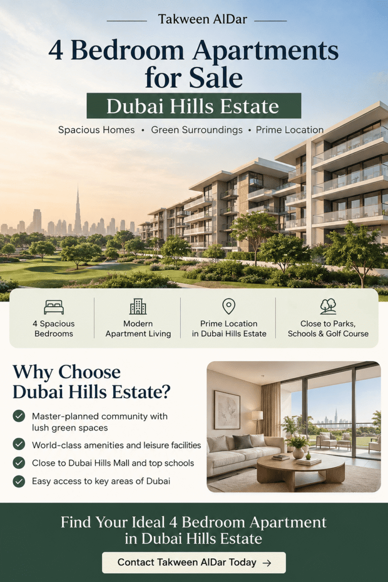 4 bedroom apartments for sale dubai hills estate
