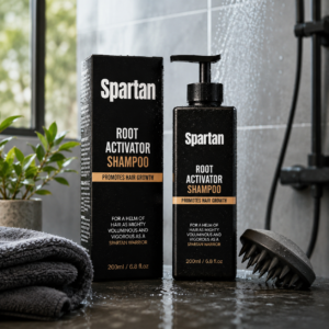 Spartan Root Activator Shampoo for thicker, fuller-looking hair