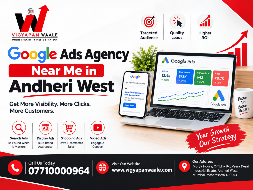 Google ads agency near me in Andheri West