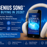 The Genius Song™ review featuring The Genius Wave audio and headphones for an audio-based wellness experience.