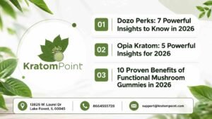 dozo perks opia kratom functional mushroom