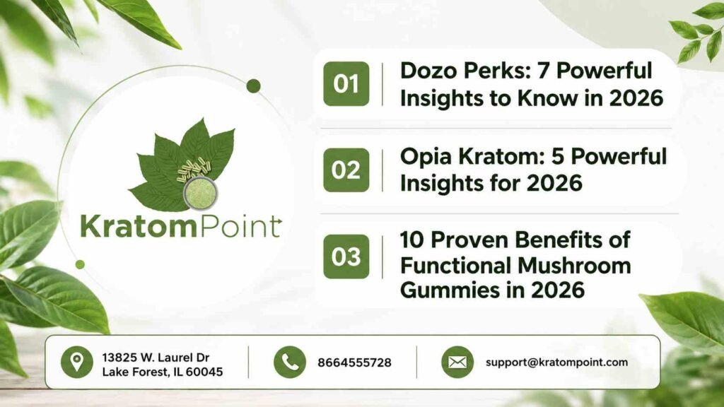 dozo perks opia kratom functional mushroom
