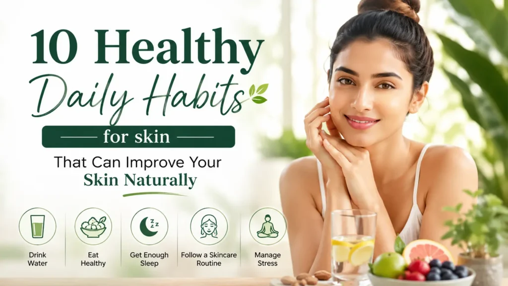 Daily skincare habits for healthy, glowing and youthful-looking skin
