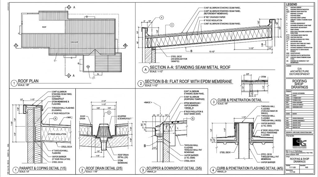Roofing Shop Drawings