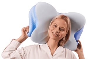 Derila Ergo ergonomic pillow with contoured memory foam design for head and neck support