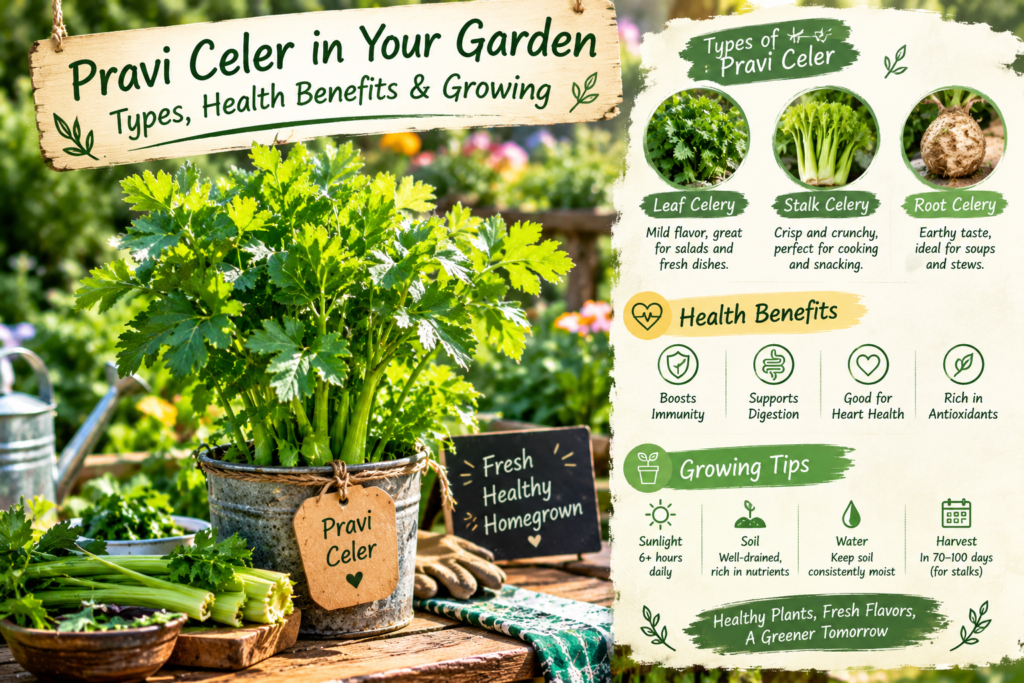 Pravi Celer Garden Growing Guide