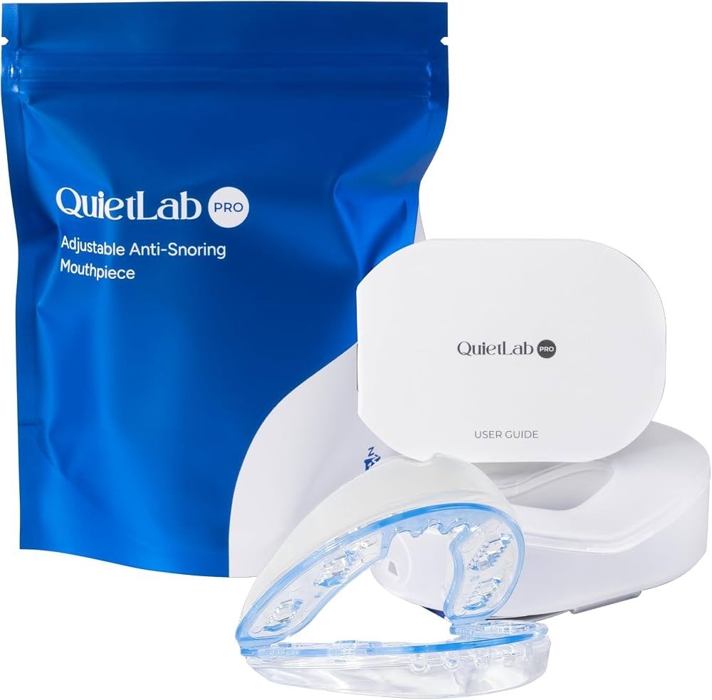 QuietLab Pro adjustable mouthpiece designed to support a comfortable nighttime routine