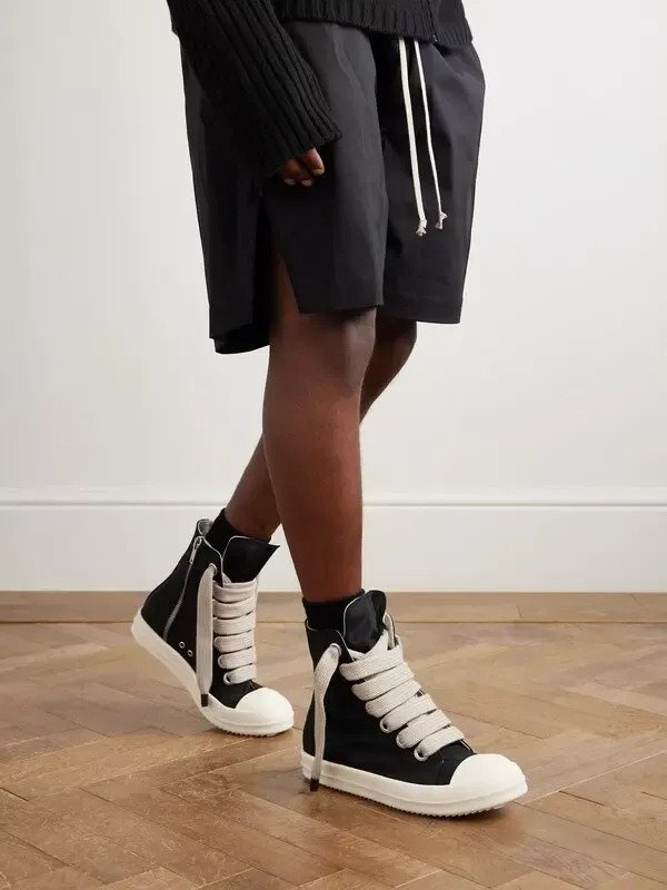 Rick Owens Jumbo Lace Low Sneakers Black
