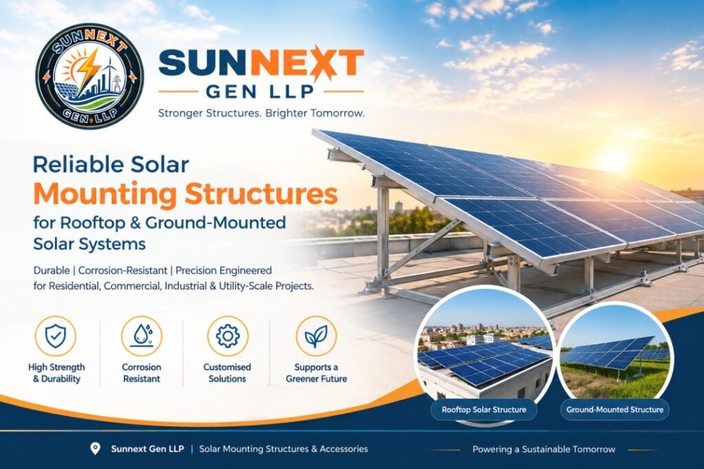Solar Panel Mounting Structure in Hisar