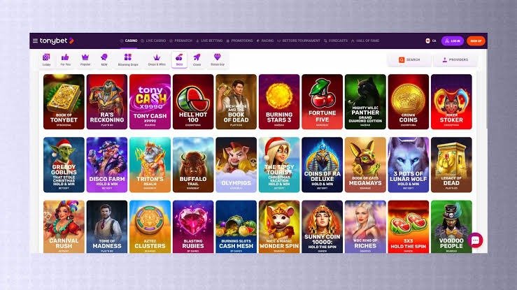 TonyBet sports betting, live markets, and online gaming platform overview