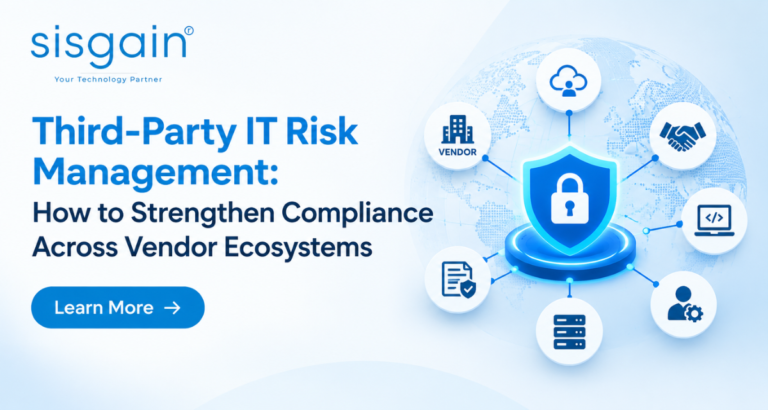 Third-party IT risk management and vendor compliance across interconnected business systems.